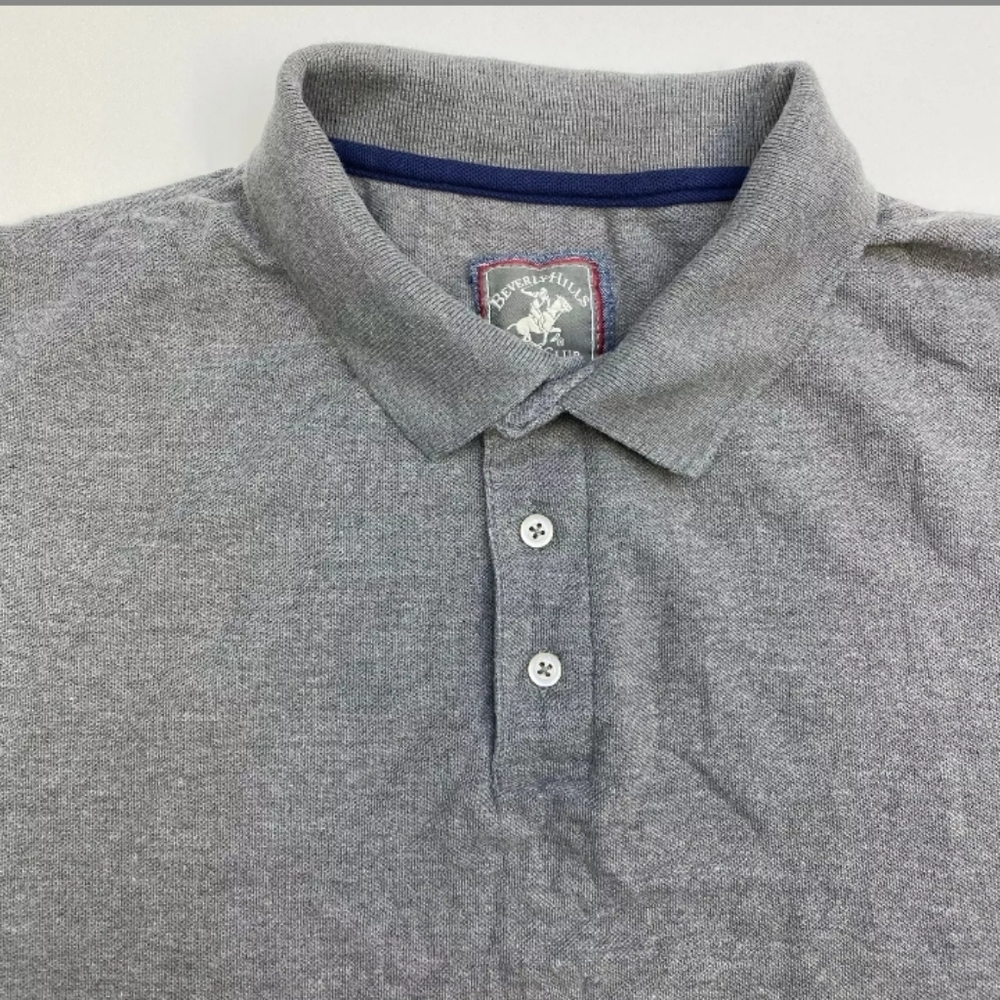 Beverly Hills Polo Club Polo Shirt Mens 2XL Gray S